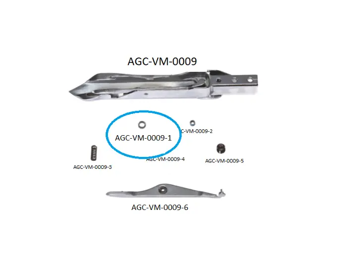 VDW  CRP - HCP RIGHT  RAPIER HEAD PARTS 1 / VDW  CRP - HCP SAĞ MEKİK PARÇALARI 1 