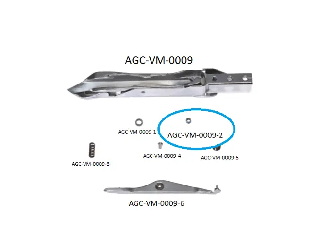 VDW  CRP - HCP RIGHT  RAPIER HEAD PARTS 2 / VDW  CRP - HCP SAĞ MEKİK PARÇALARI 2