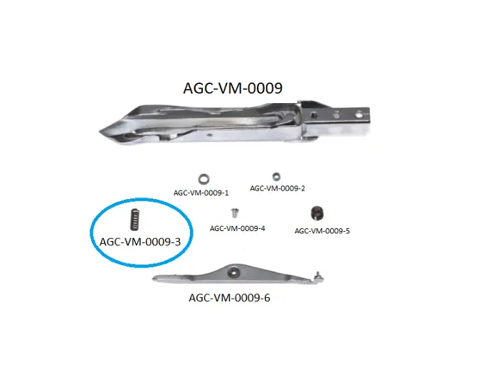 VDW  CRP - HCP RIGHT  RAPIER HEAD PARTS 3 / VDW  CRP - HCP SAĞ MEKİK PARÇALARI 3