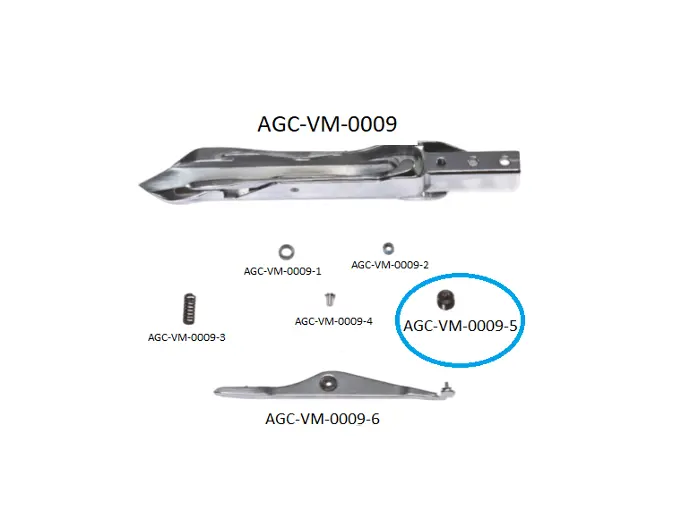 VDW  CRP - HCP RIGHT  RAPIER HEAD PARTS 5 / VDW  CRP - HCP SAĞ MEKİK PARÇALARI 5