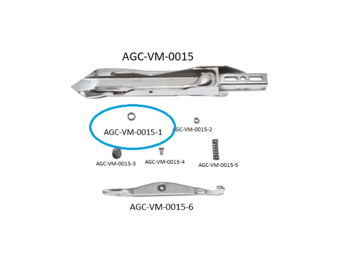 VDW CRM RIGHT RAPIER HEAD PARTS 1 / VDW CRM SAĞ MEKİK PARÇALARI 1 