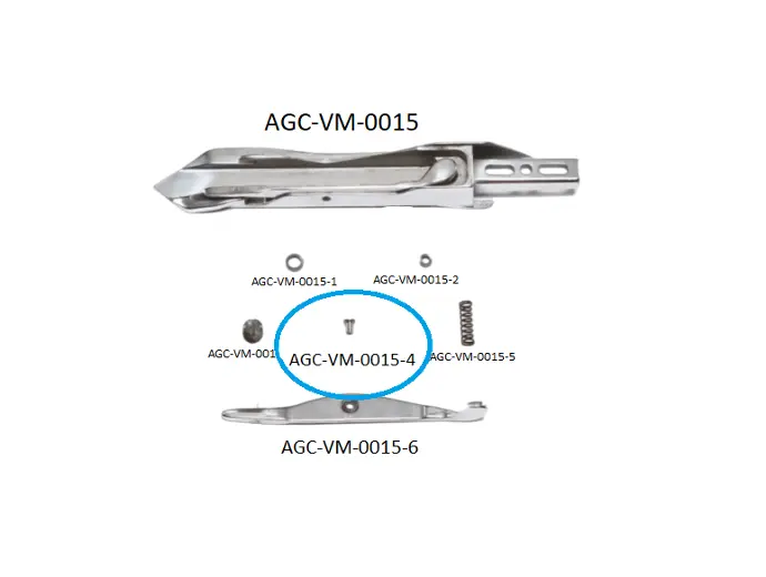VDW CRM RIGHT RAPIER HEAD PARTS 4 / VDW CRM SAĞ MEKİK PARÇALARI 4