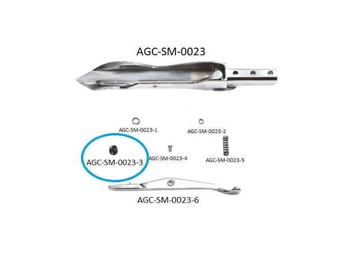 SCH ALPHA 300 - 320 RIGHT RAPIER HEAD PARTS 3 / SCH ALPHA 300 - 320 SAĞ MEKİK PARÇALARI 3