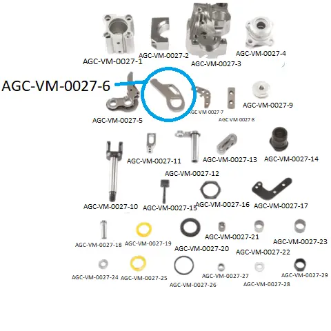 VDW CRP-HCP WEFT SCISSORS PARTS 6 / VDW CRP-HCP WEFT MAKAS PARÇALARI 6