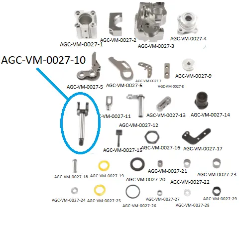 VDW CRP-HCP WEFT SCISSORS PARTS 10 / VDW CRP-HCP WEFT MAKAS PARÇALARI 10