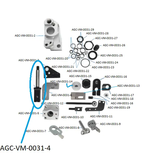 VDW CRX SCISSORS PARTS 4 / VDW CRX MAKAS PARÇALARI 4