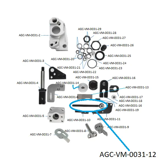 VDW CRX SCISSORS PARTS 12 / VDW CRX MAKAS PARÇALARI 12 