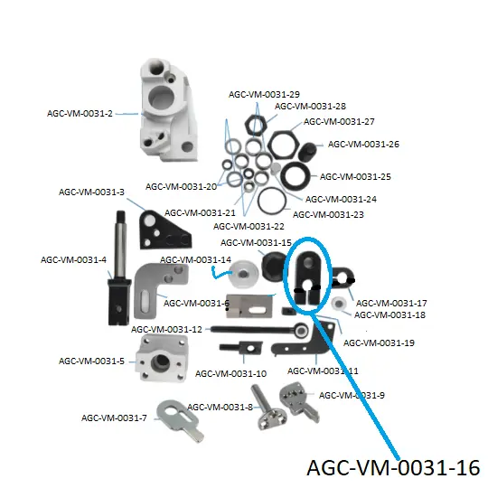 VDW CRX SCISSORS PARTS 16 / VDW CRX MAKAS PARÇALARI 16 