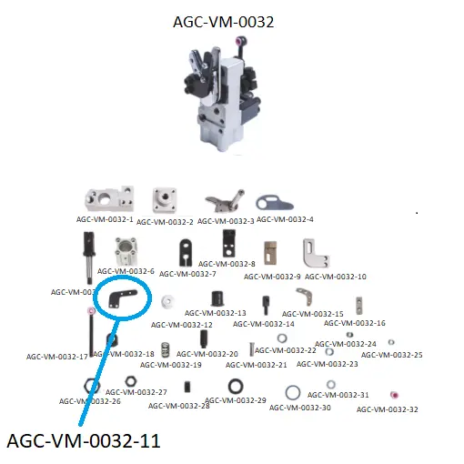 VDW CRM SCISSORS PARTS 11 / VDW CRM MAKAS PARÇALARI 11