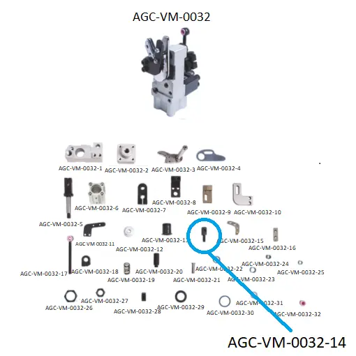 VDW CRM SCISSORS PARTS 14 / VDW CRM MAKAS PARÇALARI 14