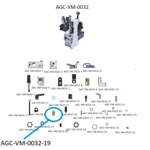 VDW CRM SCISSORS PARTS 19 / VDW CRM MAKAS PARÇALARI 19