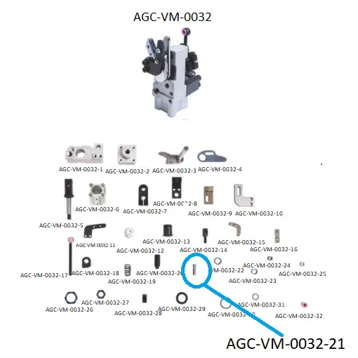 VDW CRM SCISSORS PARTS 21 / VDW CRM MAKAS PARÇALARI 21