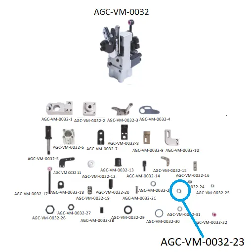 VDW CRM SCISSORS PARTS 23 / VDW CRM MAKAS PARÇALARI 23