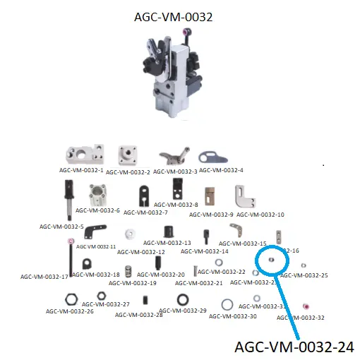VDW CRM SCISSORS PARTS 24 / VDW CRM MAKAS PARÇALARI 24