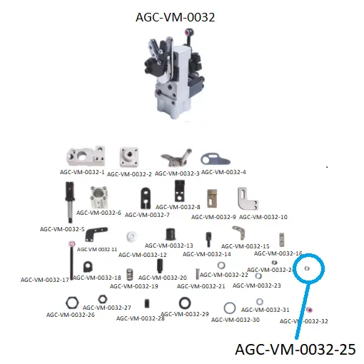 VDW CRM SCISSORS PARTS 25 / VDW CRM MAKAS PARÇALARI 25