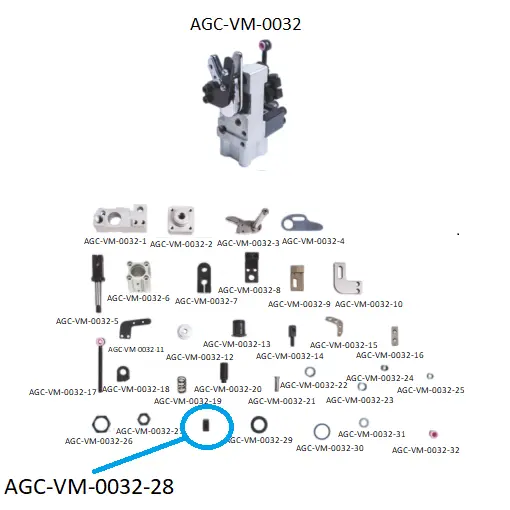 VDW CRM SCISSORS PARTS 28 / VDW CRM MAKAS PARÇALARI 28