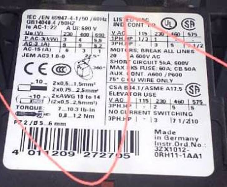 CONTACTOR RELAY