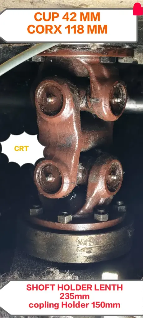CRT MAIN MOTOR CARDON SHAFT  COUPLING JOINT 23CMX150MM