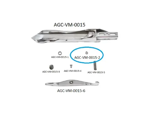 VDW CRM RIGHT RAPIER HEAD PARTS 2 / VDW CRM SAĞ MEKİK PARÇALARI 2