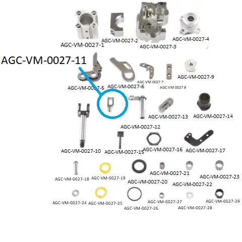 VDW CRP-HCP WEFT SCISSORS PARTS 11 / VDW CRP-HCP WEFT MAKAS PARÇALARI 11 