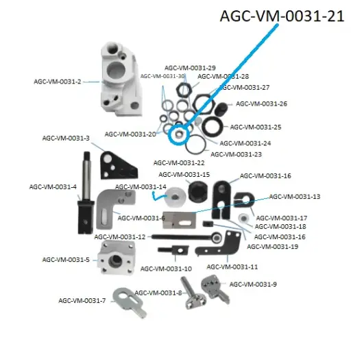 VDW CRX SCISSORS PARTS 21 / VDW CRX MAKAS PARÇALARI 21