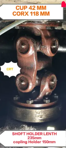 CRT MAIN MOTOR CARDON SHAFT  COUPLING 23CMX150MM